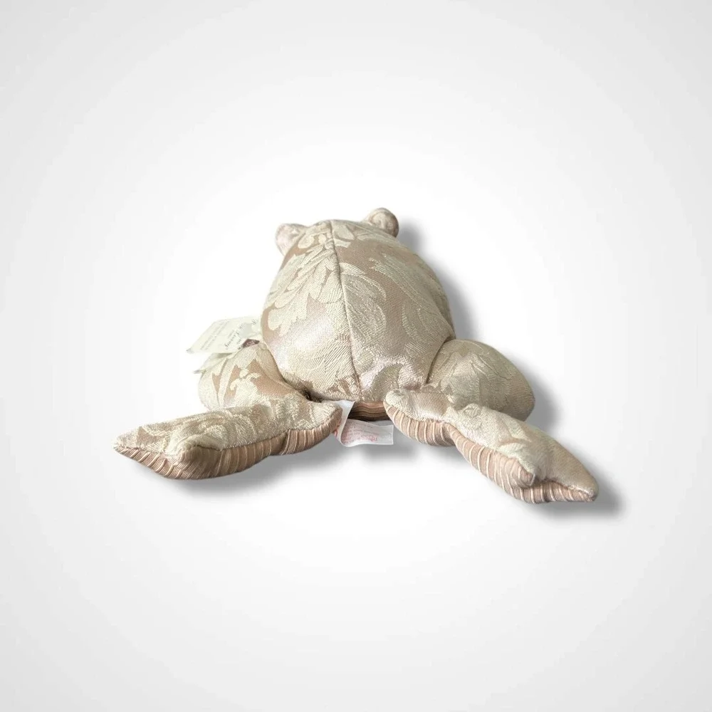Russ Berrie Reflections on Living Fiona Frog Plush Stuffed Weighted Rose‎ Decor
